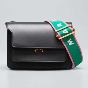 MARNI Trunk Calfskin Media Shoulder Bag